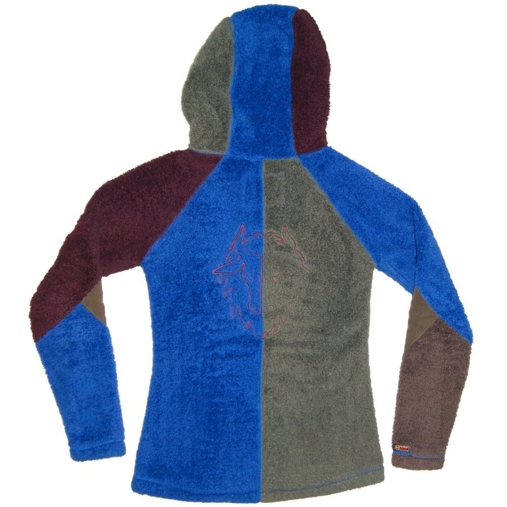 Black Yak Colour Block Mid Layer Luxury Fleece Long Sleeve Zip Up Hoodie
